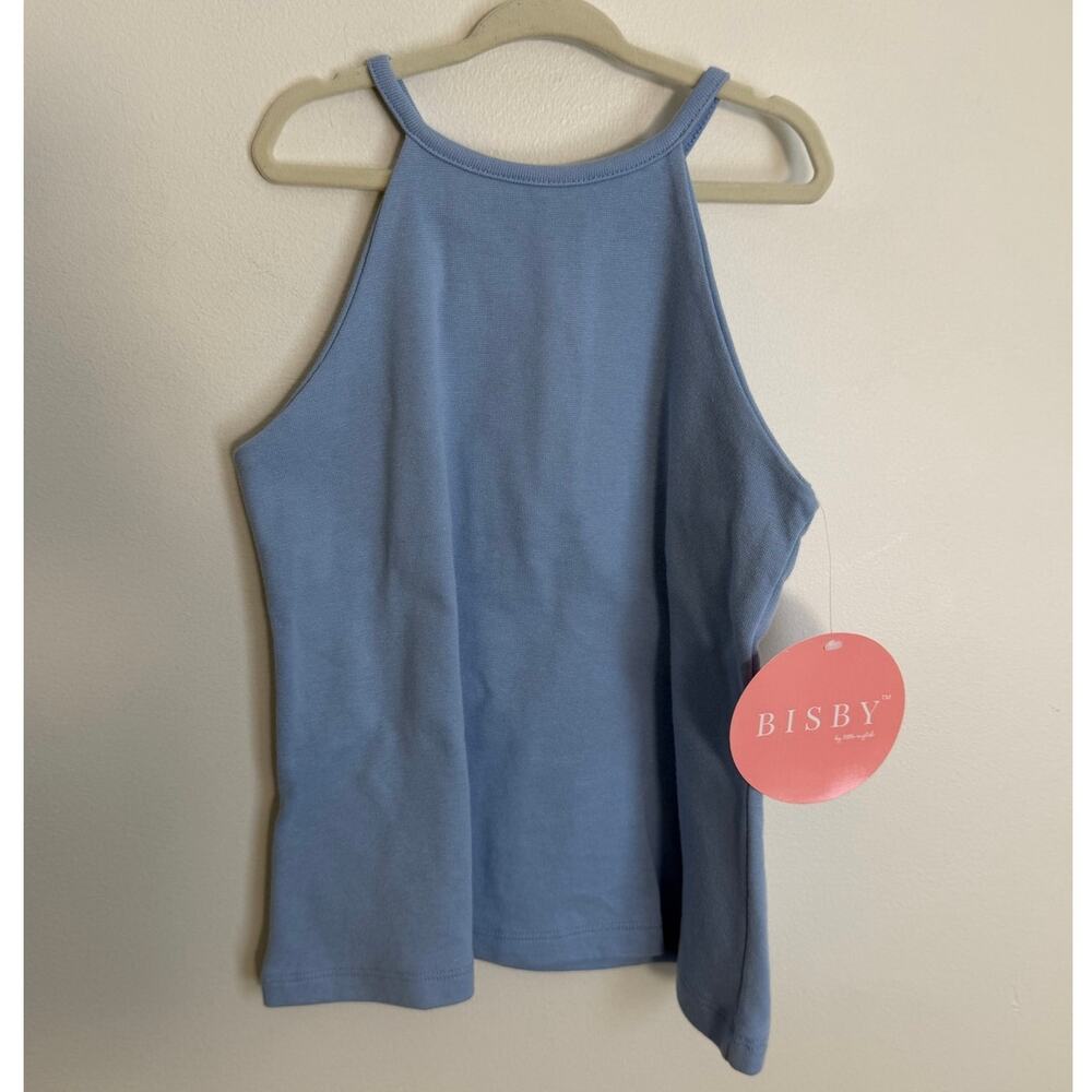 Bisby Halter Top blue tank NWT size 8